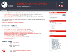 Tablet Screenshot of dspace.upce.cz
